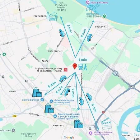 Oasis - 2,4 Km To Baltic Sea & 3 Km To Polsat Arena