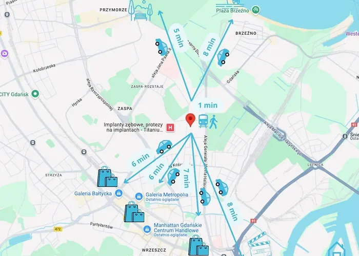 Oasis - 2,4 Km To Baltic Sea & 3 Km To Polsat Arena